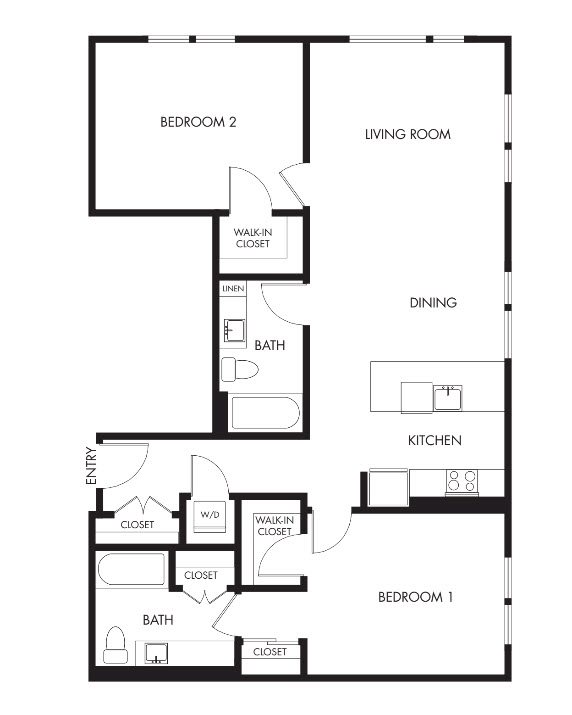 Anthology_Issaquah WA_Floor Plan_Podium L5_Two Bedroom Two Bathroom Anthology_Issaquah WA_Floor Plan_Podium L5_Two Bedroom Two Bathroom